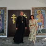 Открытие и освящение мозаичных икон Святого Александра Невского и Святителя Луки Крымского